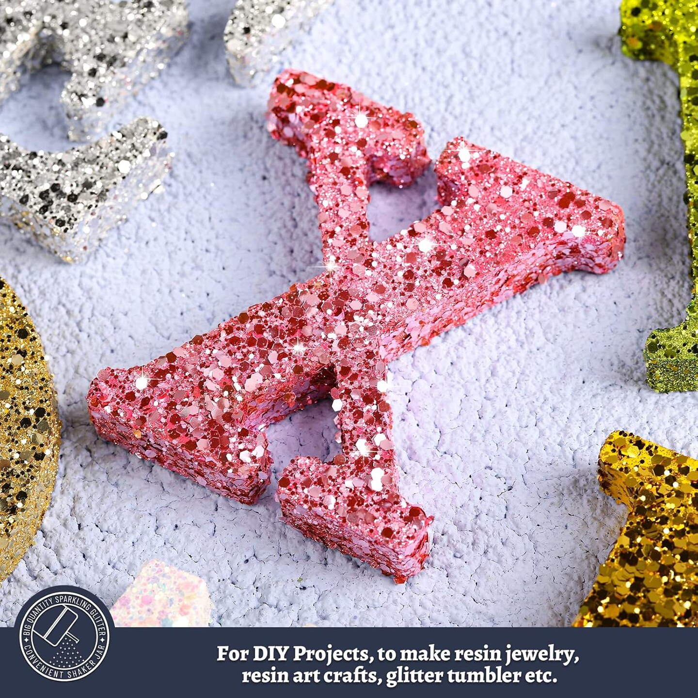 Pink Chunky Glitter, 150g/5.29oz for Resin, Mixed Fine & Metallic Crafts, Epoxy Resin, Bulk for DIY Tumbler Painting