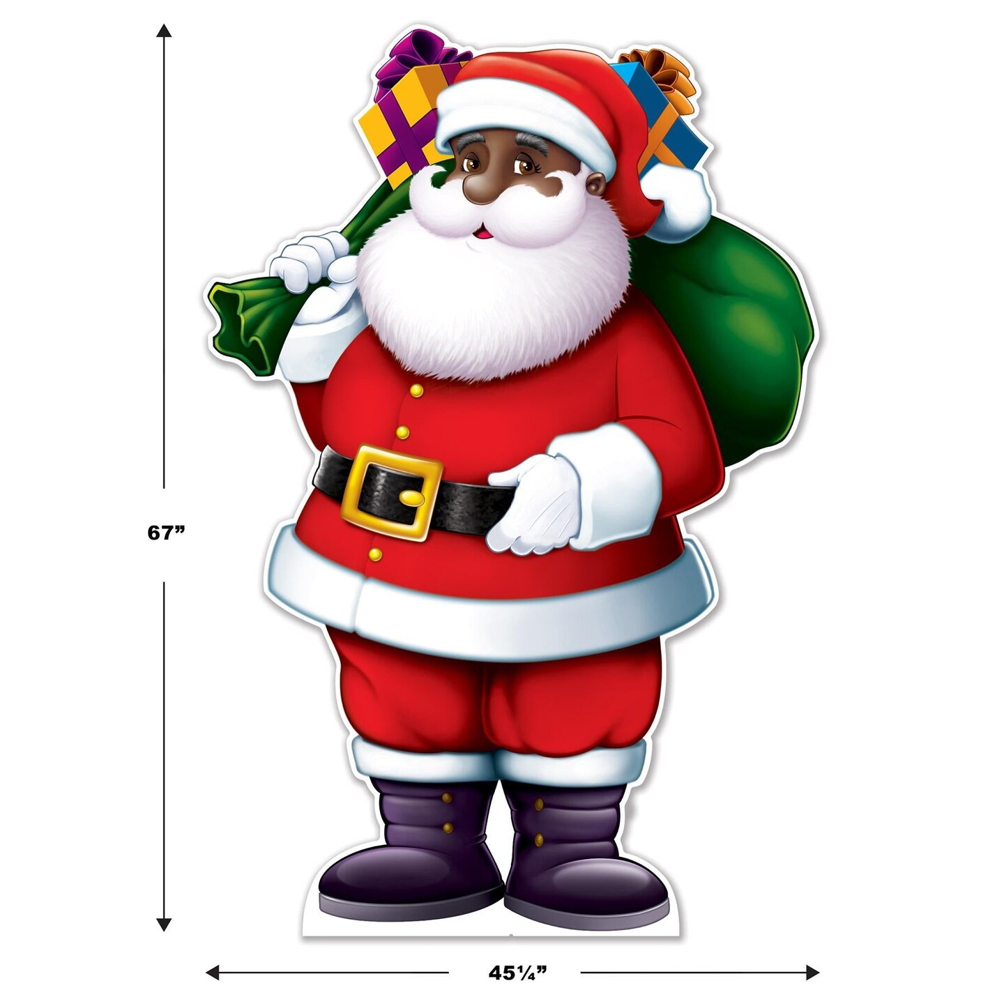 4 Pack Beistle Santa Stand-Up Decoration