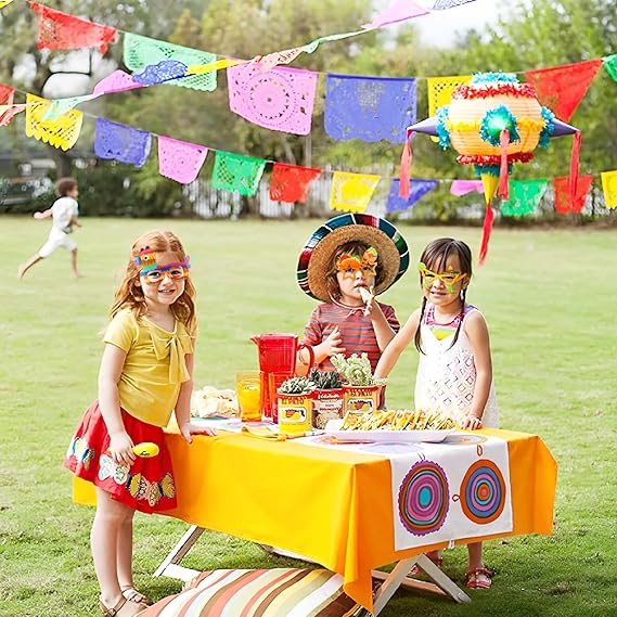32 Pcs Mexican Party Decorations Paper Eyeglasses Cinco De Mayo Taco Party Favors Photo Booth Props Glasses for Fiesta Party Mexican Carnival Supplies Day of the Dead Decor