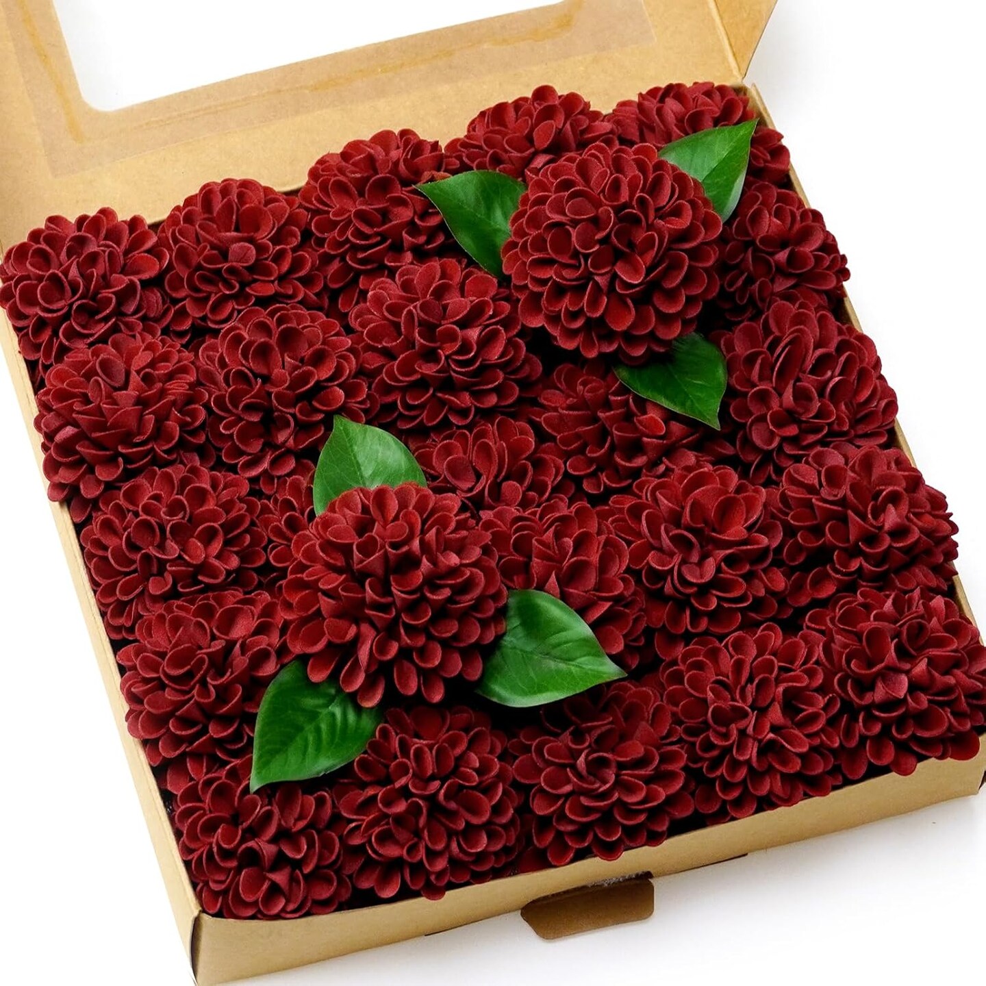 Artificial Wedding Dahlia Flowers 25 pcs Fake Roses Bouquets