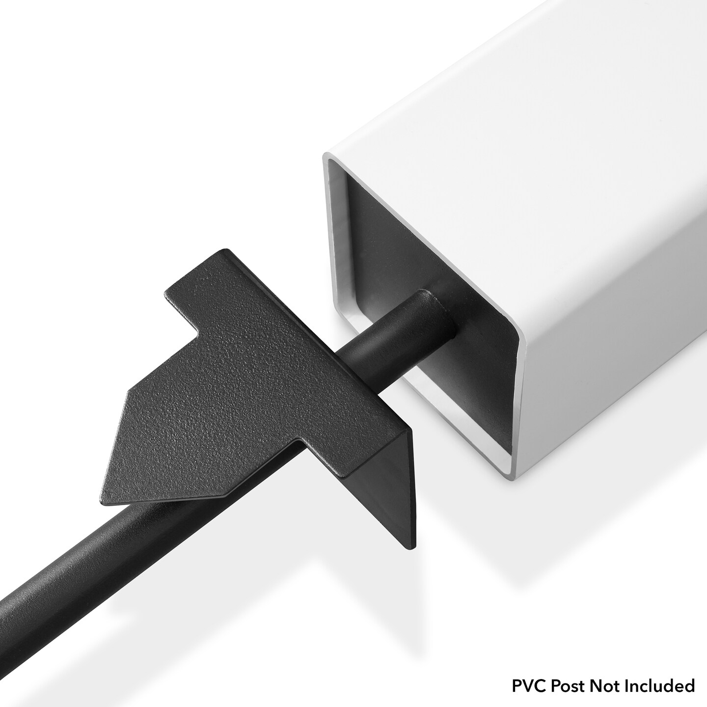 Casafield 30" Replacement Real Estate Yard Sign Post Stake - Black Steel