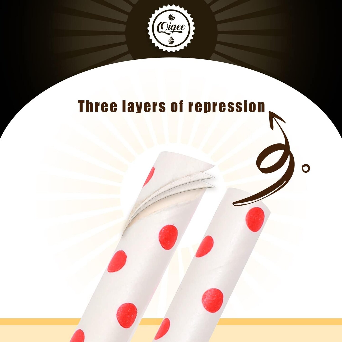 Red Paper Straws for Drinking Red Disposable Straws 150pcs Disposable Straws Bulk(10 Pattern)