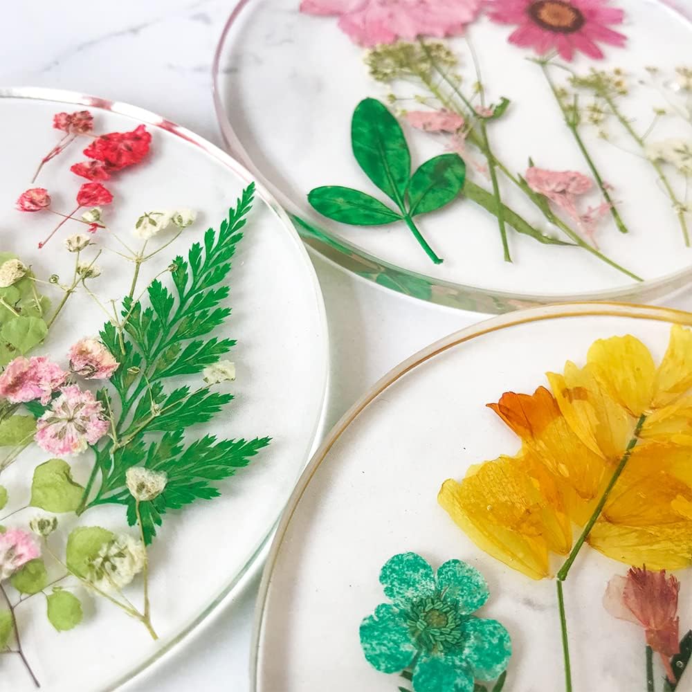 Set of 6 Floral Coasters for Drinks