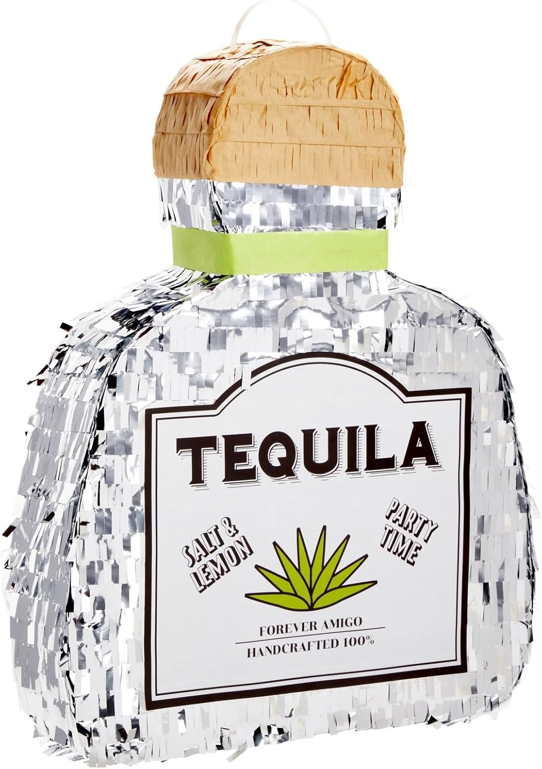 Tequila Pinata for Bachelor Party Decorations, Table Centerpiece, Photo Prop (Small, 16.5 x 13 x 3 Inches)