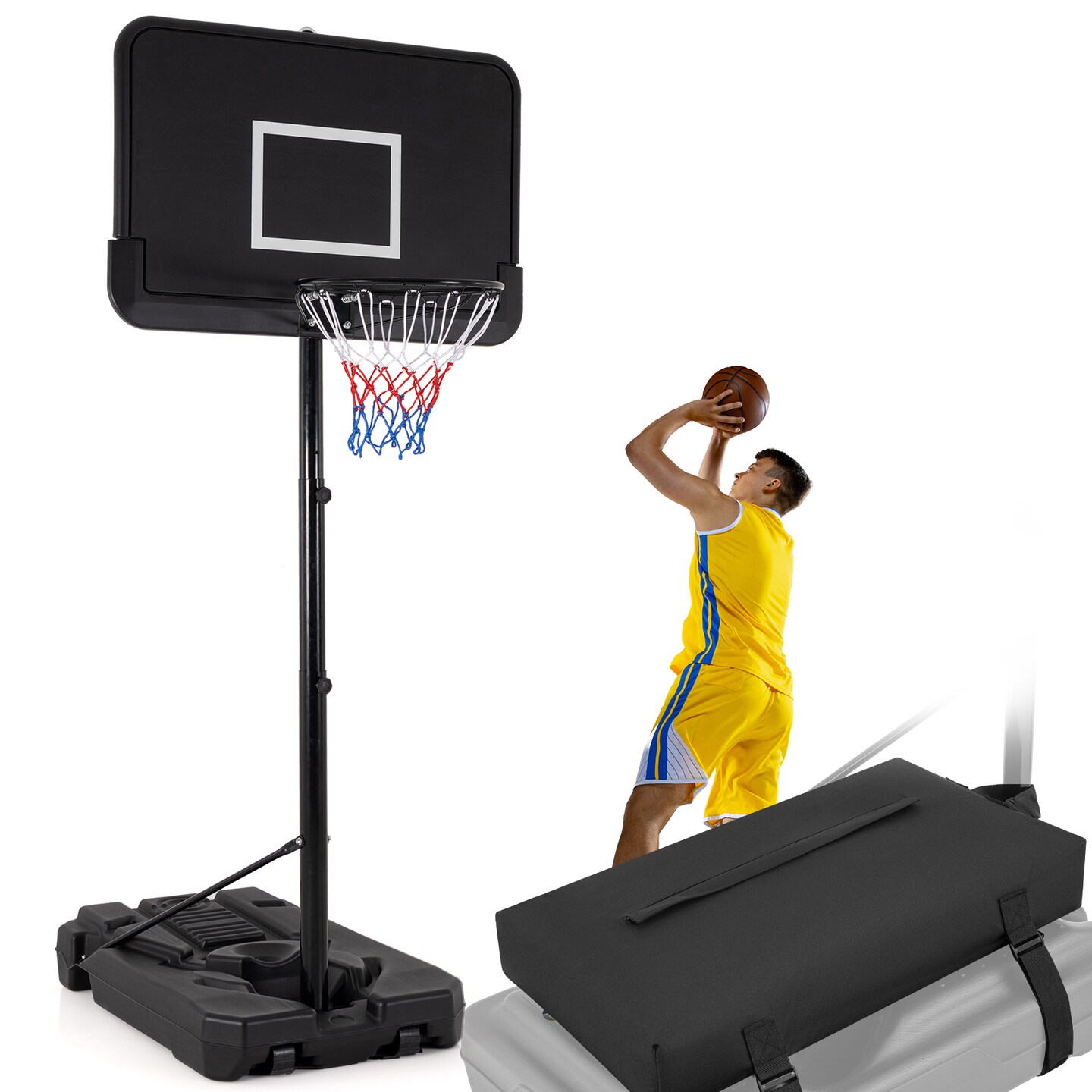 Universal Basketball Hoop Weighted Base Anchor &#x2013; 300 lbs Capacity