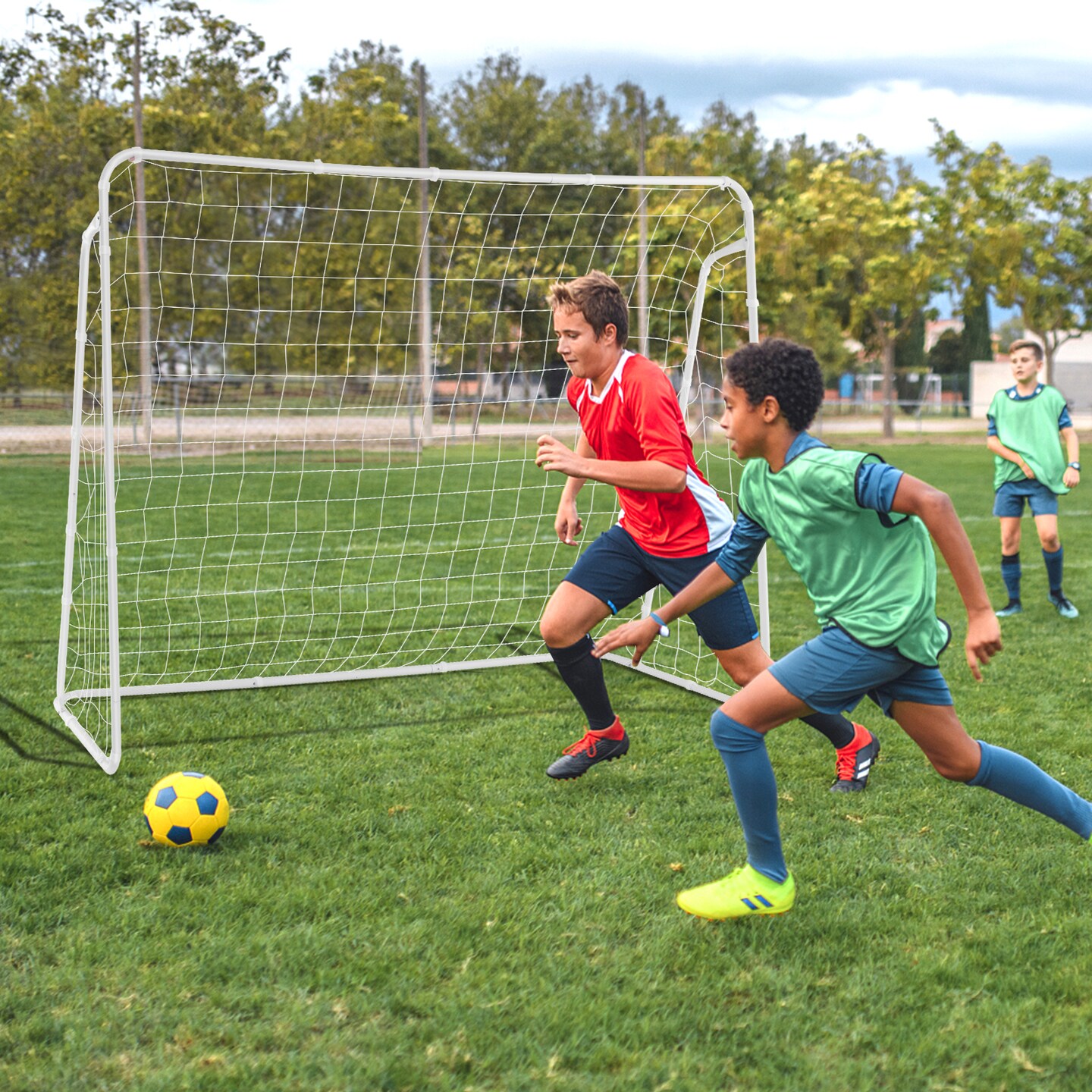 Portable Soccer Goal with Metal Frame &#x26; Durable Net
