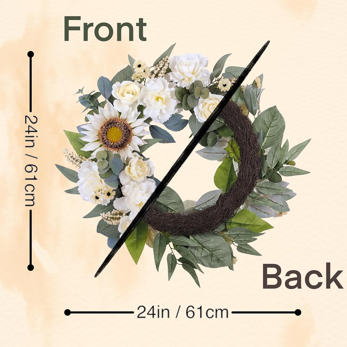 Spring Wreath for Front Door