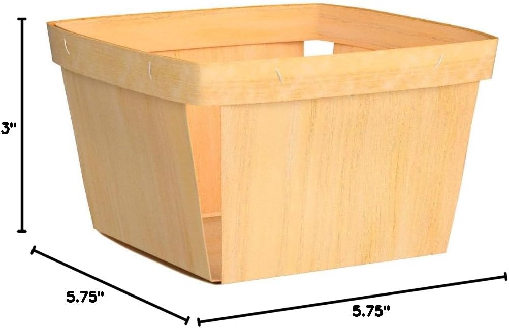 10 Pack Wood Crates Gift Baskets ; for Picking Fruit or Arts, Crafts