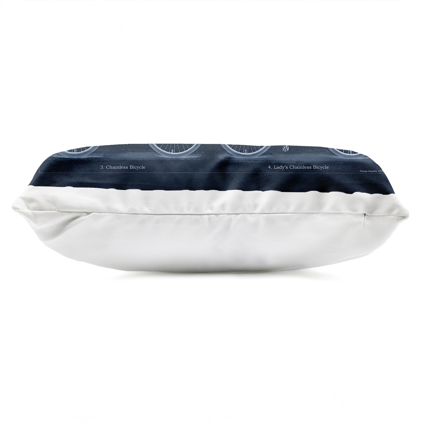 Stupell Industries Traditional Bicycle Styles Diagram Outdoor Printed Pillow design by Phillipa Katz, 14 x 7 x 20