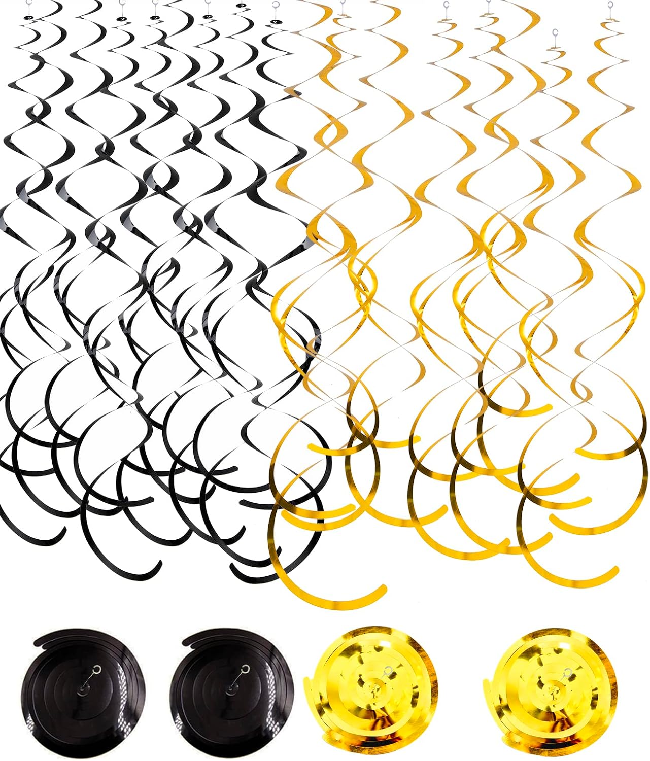 30Pc Gold and Black Party Decorations