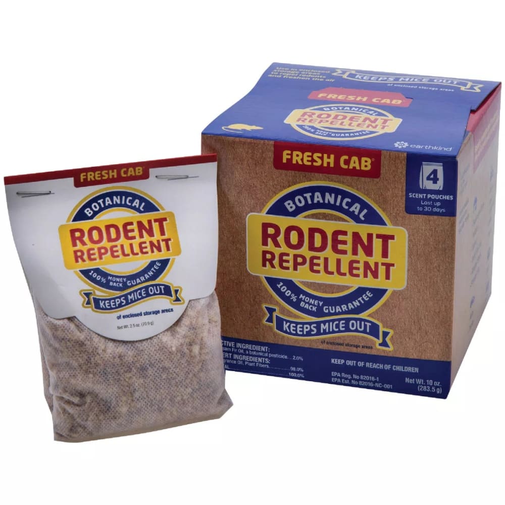 Fresh Cab Natural Rodent Repellent Pungent Balsam Fir Aroma Pack of 4