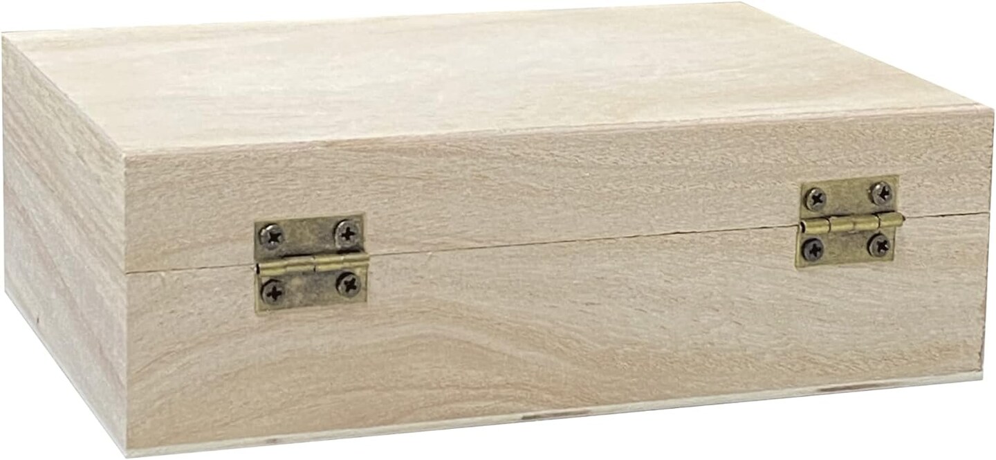 24-Pack Small Wood Box for Crafts 6&#x22;x4&#x22;x2&#x22;