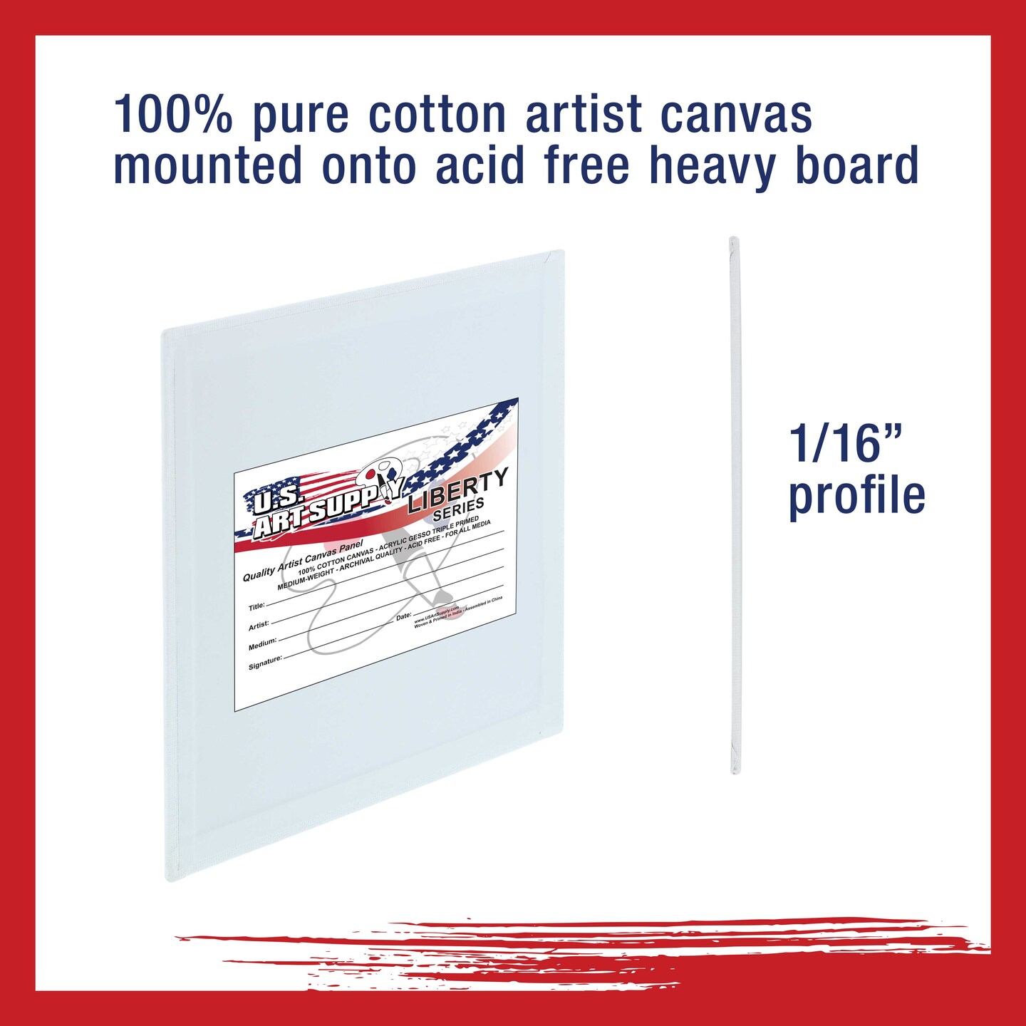 8&#x22; x 8&#x22; Professional Artist Quality Acid Free Canvas Panel Boards for Painting 12-Pack