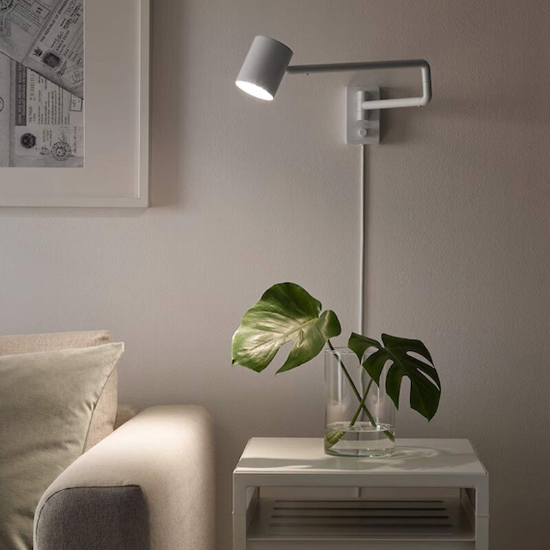 Wall Lamp with Swing Arm Adjustable Dimmable Light