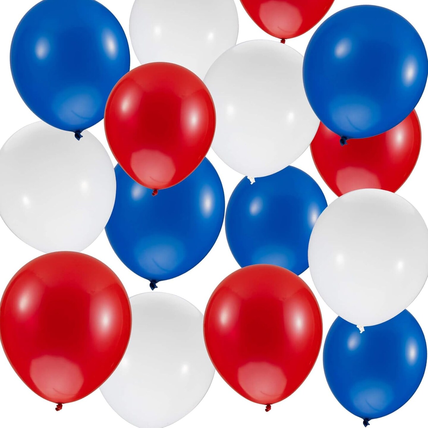 30Pcs Red White and Blue Balloons - 4th of July Decorations Independence Day Patriotic Anniversary De Fiestas Balloons for Birthday Party Balloons Decoration 12 Inch