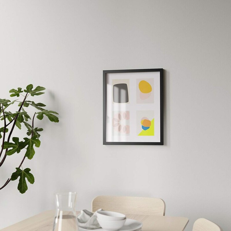 Black Frame for 4 Pictures 15 &#xBE;x19 &#xBE;&#x22;
