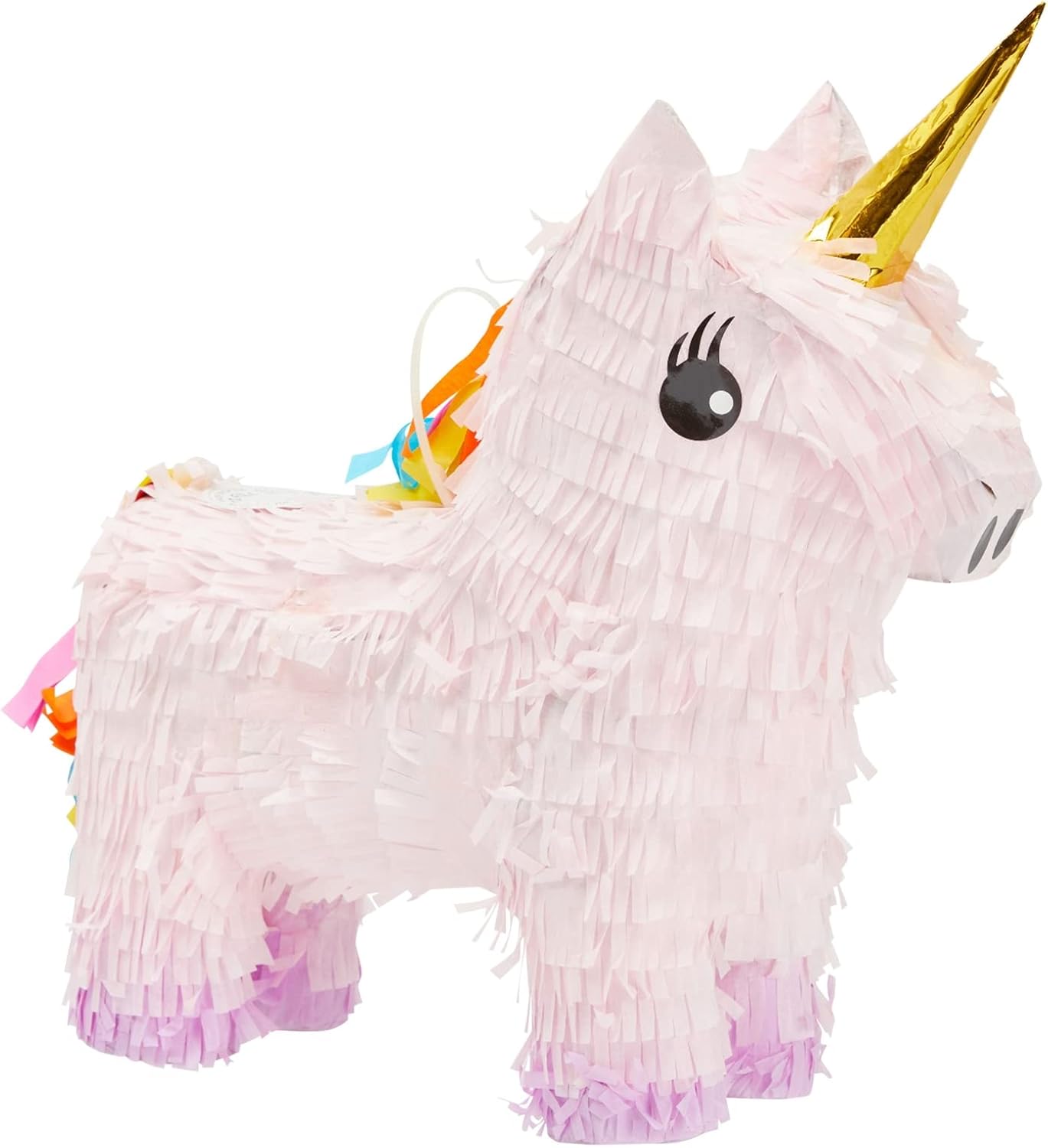 Unicorn Pinata for Girls Birthday Party - Unicorn, Princess or Rainbow Theme Birthday Party Supplies (Pink, Small, 13x15.5x5 in)
