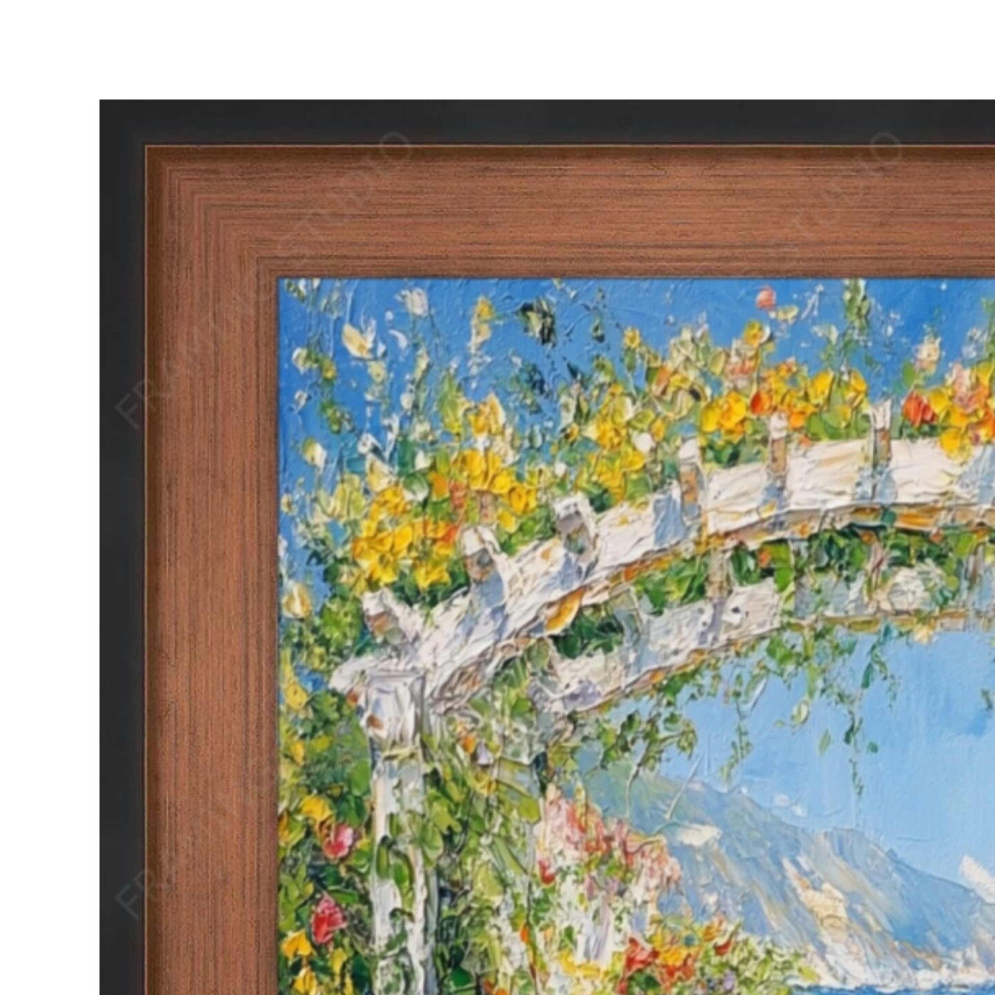Vintage Brushed Rust Copper Black Picture Frame 20x28 frame