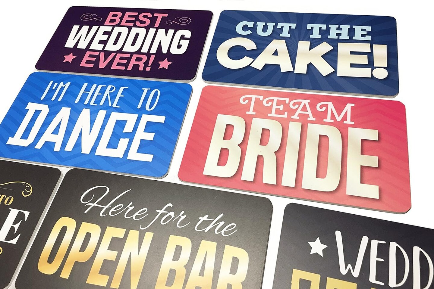 Photo Booth Props Wedding Parties Decorations Set DIY Water Proof Photo Booth Great Addition to Any Photo Booth Rental Fun Photo Booth Props, 6 Count PVC Photo Booth