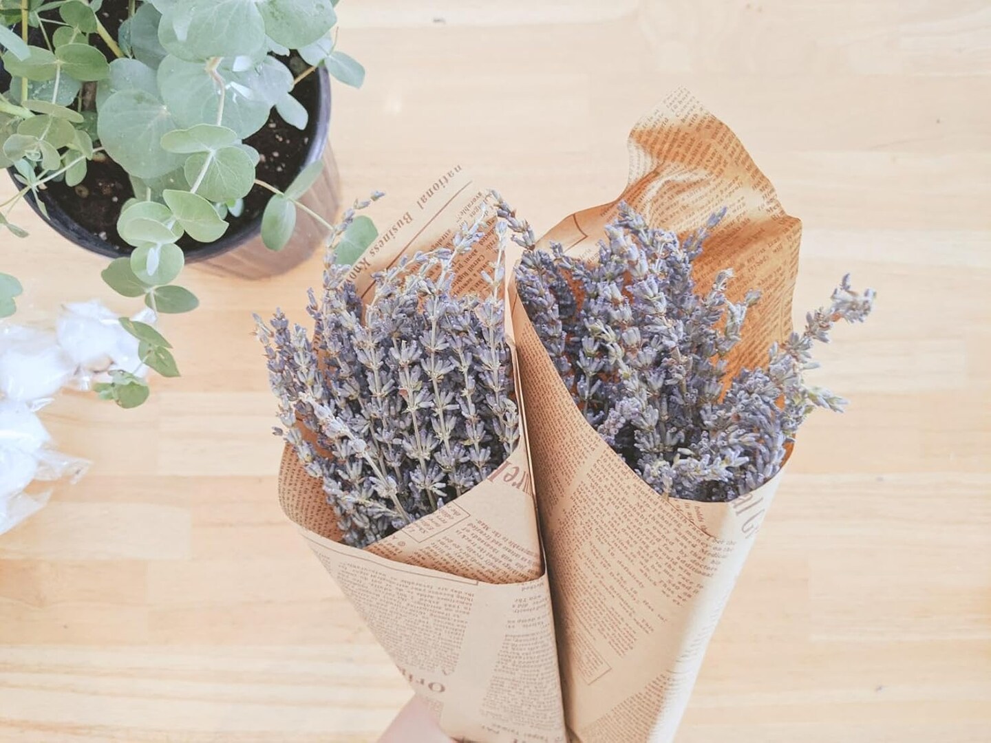 Dried Lavender Bundles | Natural Dried Lavender Flowers 2 Bundles Pack 200 Stems Home Fragrance Dry Lavender for Home &#x26; Wedding Decoration, Photo Props