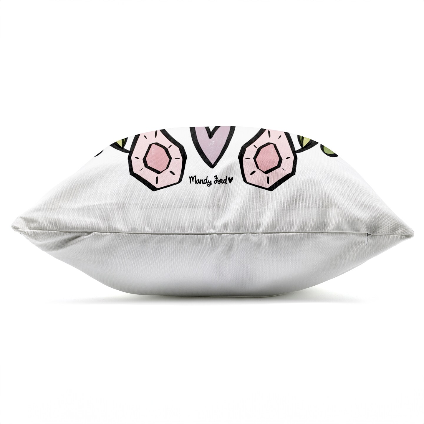 Stupell Industries Good Vibes Mostly Outdoor Printed Pillow design by Mandy Ford Art + Illustration, 18 x 7 x 18