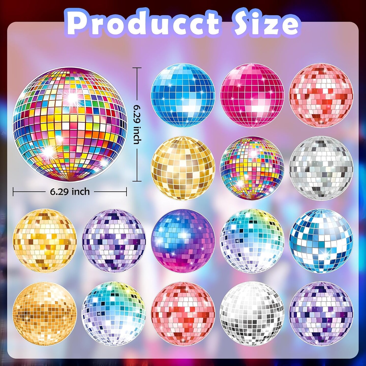 39PCS Disco Ball Party Decorations
