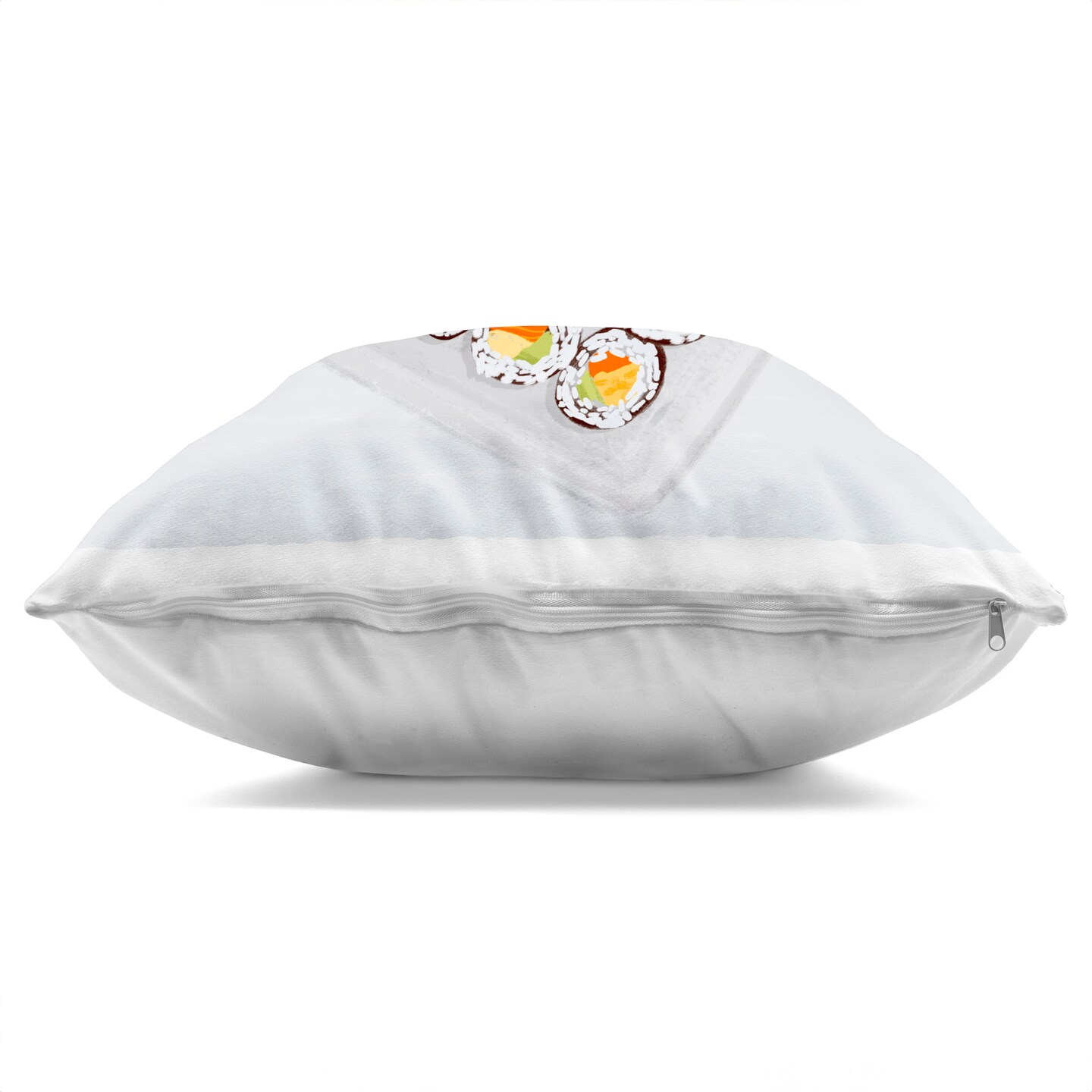 Stupell Industries Delicious Sushi Plate Decorative Printed Pillow design by Juliet Rose Philips , 18 x 7 x 18