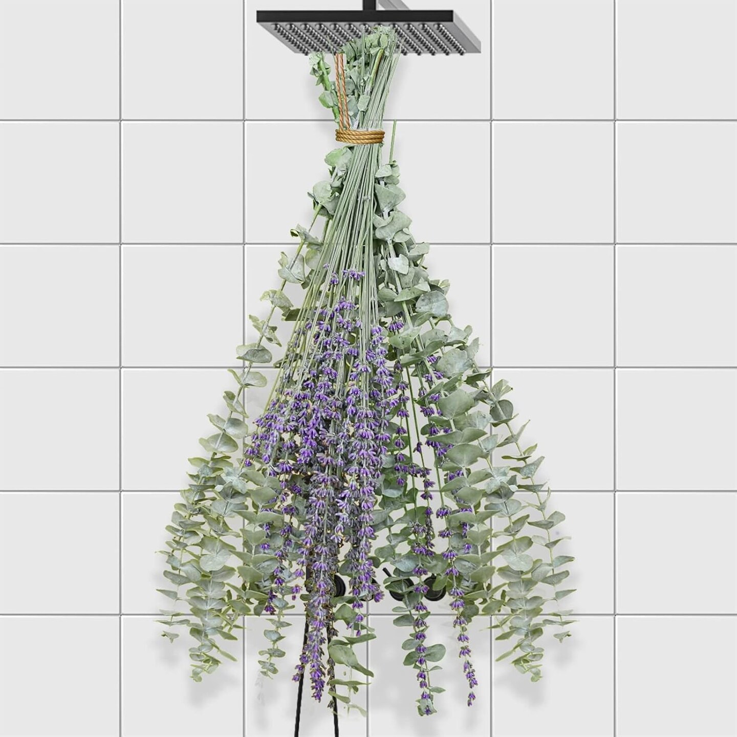 68 PCS Dried Eucalyptus Stems &#x26; Lavender Flowers Bundle for Shower,17&#x27;&#x27; Natural Real Live Eucalyptus Leaves &#x26; Aromatic Lavender Shower Plant, Mother&#x27;s Day, Home Decoration,Fragrance