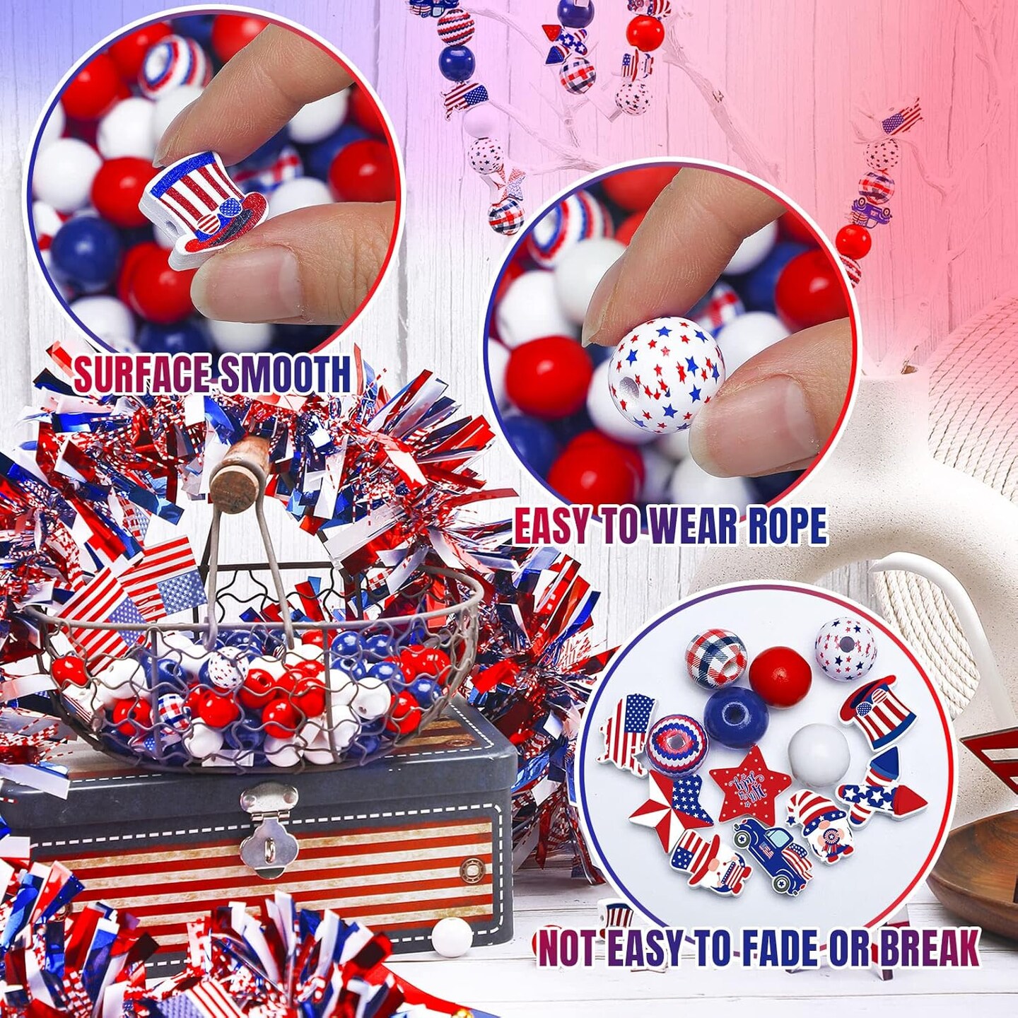 200 Pieces Memorial Day Flag Day