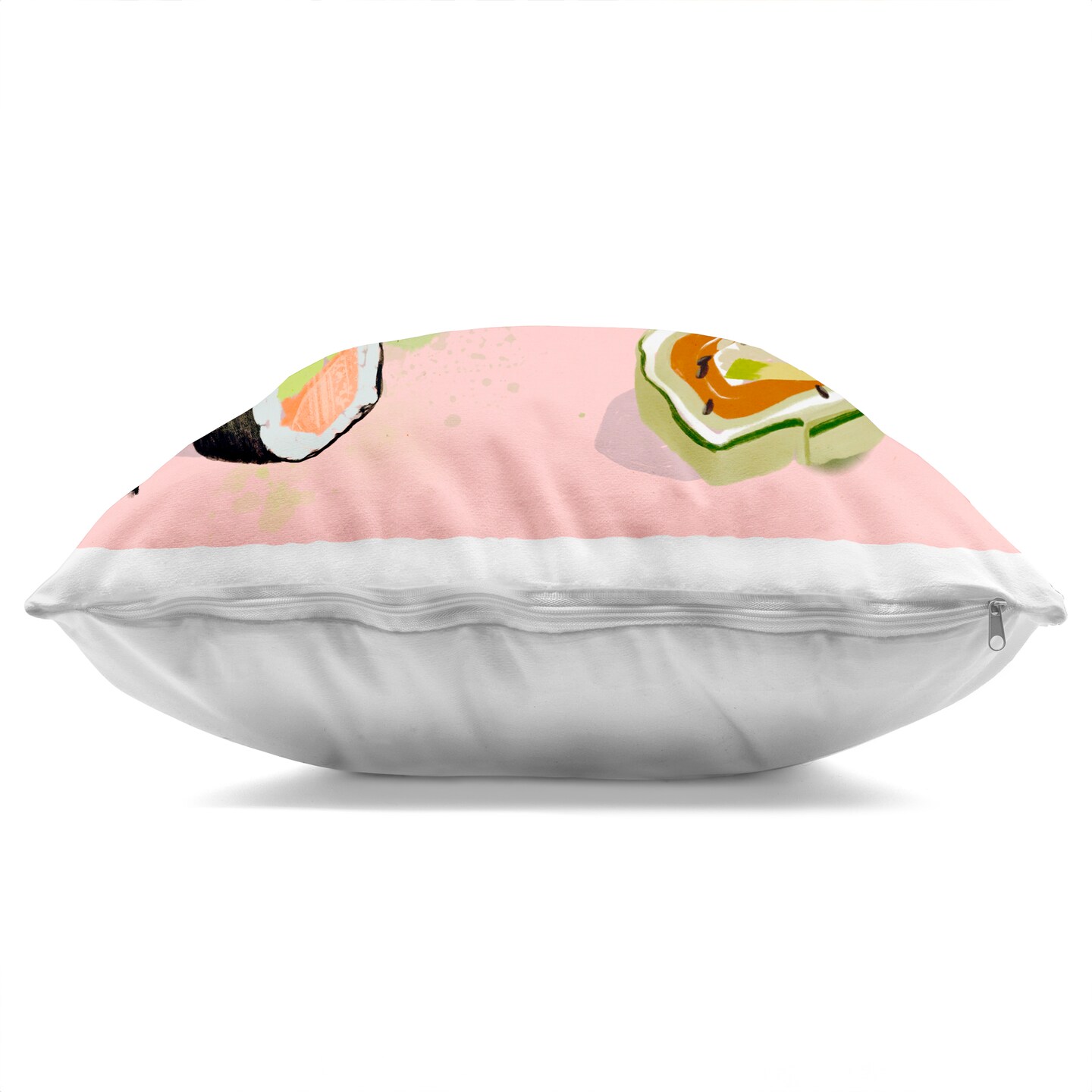 Stupell Industries Keep Calm & Eat Sushi Decorative Printed Pillow design by Juliet Rose Philips , 18 x 7 x 18
