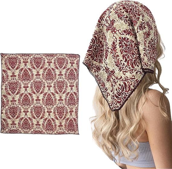Cotton Bandana,Large Bandanas for Women,Head Coverings for Women,Head Scarf Handkerchief, Square Scarf Headband