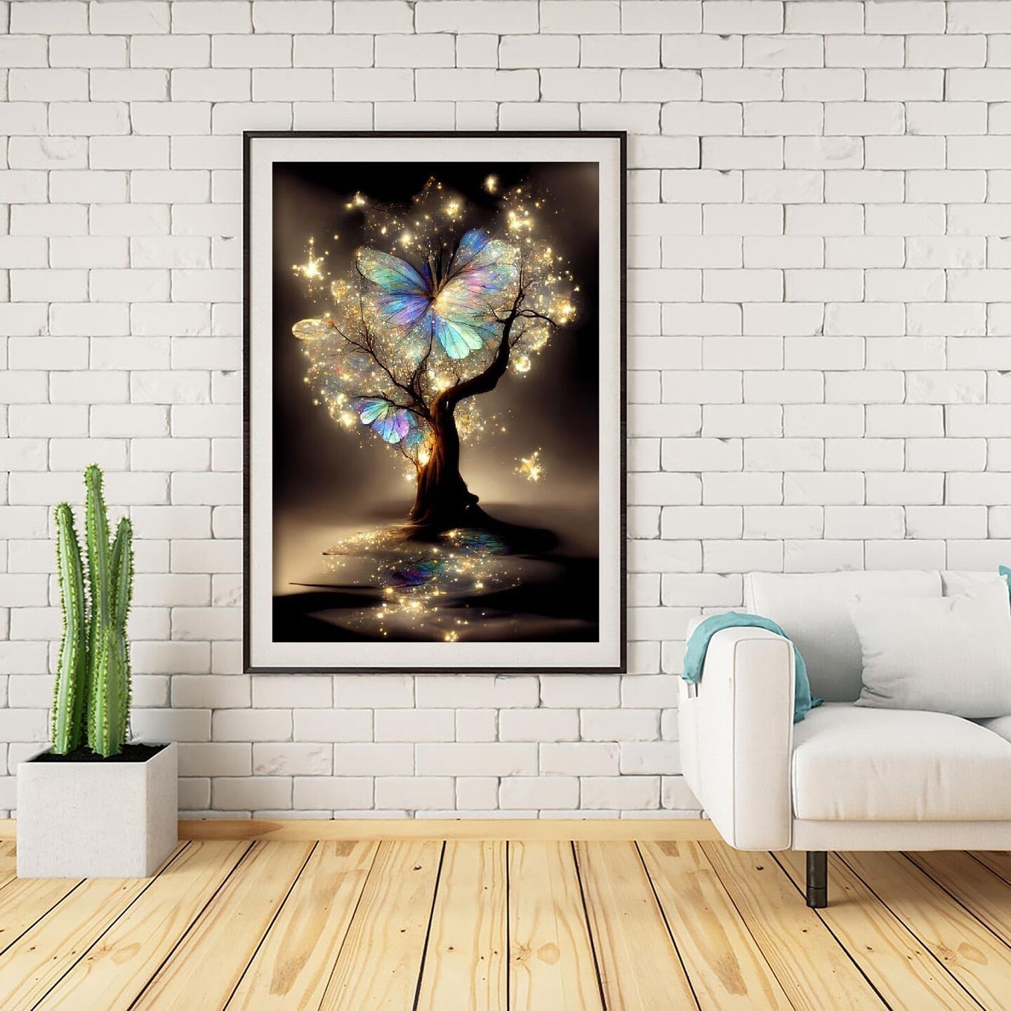 Diamond Painting Kits for Adults. Butterfly Tree of Life Diamond Art Full Drill Round Gem Art 5D Diamond Dots Diamond Kits for Beginners Gem Art Painting Suitable Home Wall Decor 12x16inch
