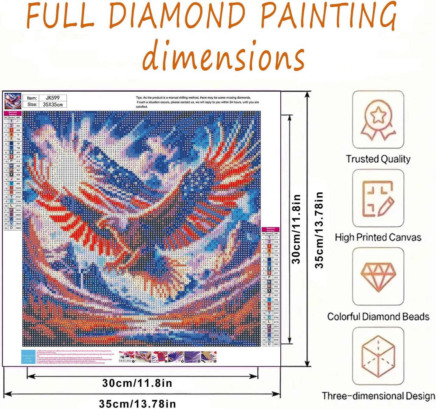 4th of July Diamond Art Painting Kits for Adults