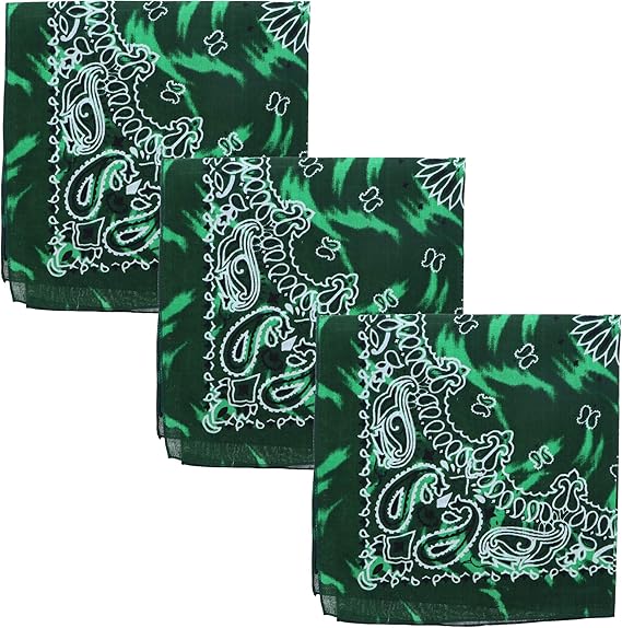Modern Tie Dye Bandana - Set of 3