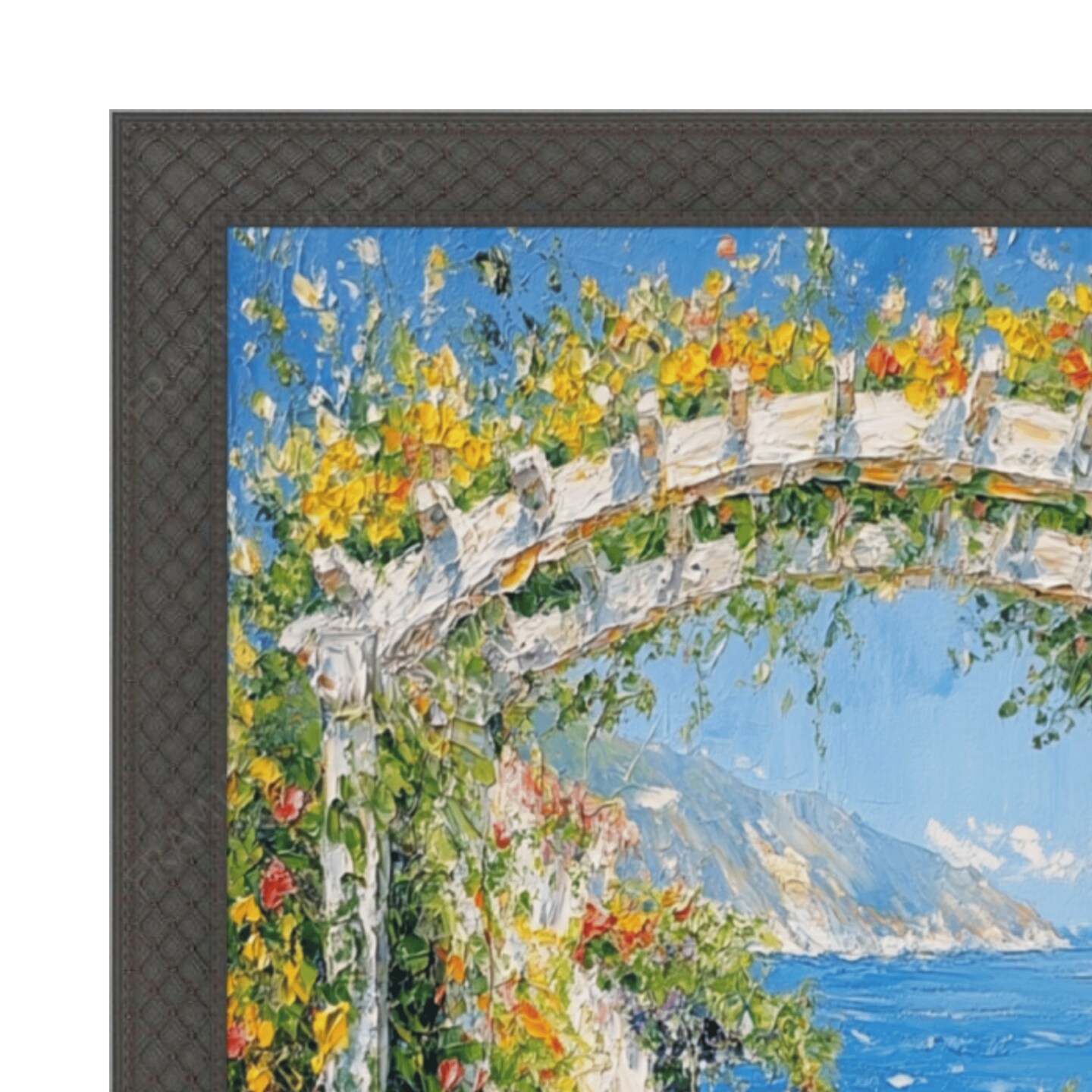 Cris Cross Cathedral Gothic Black Picture Frame 20x24 frame