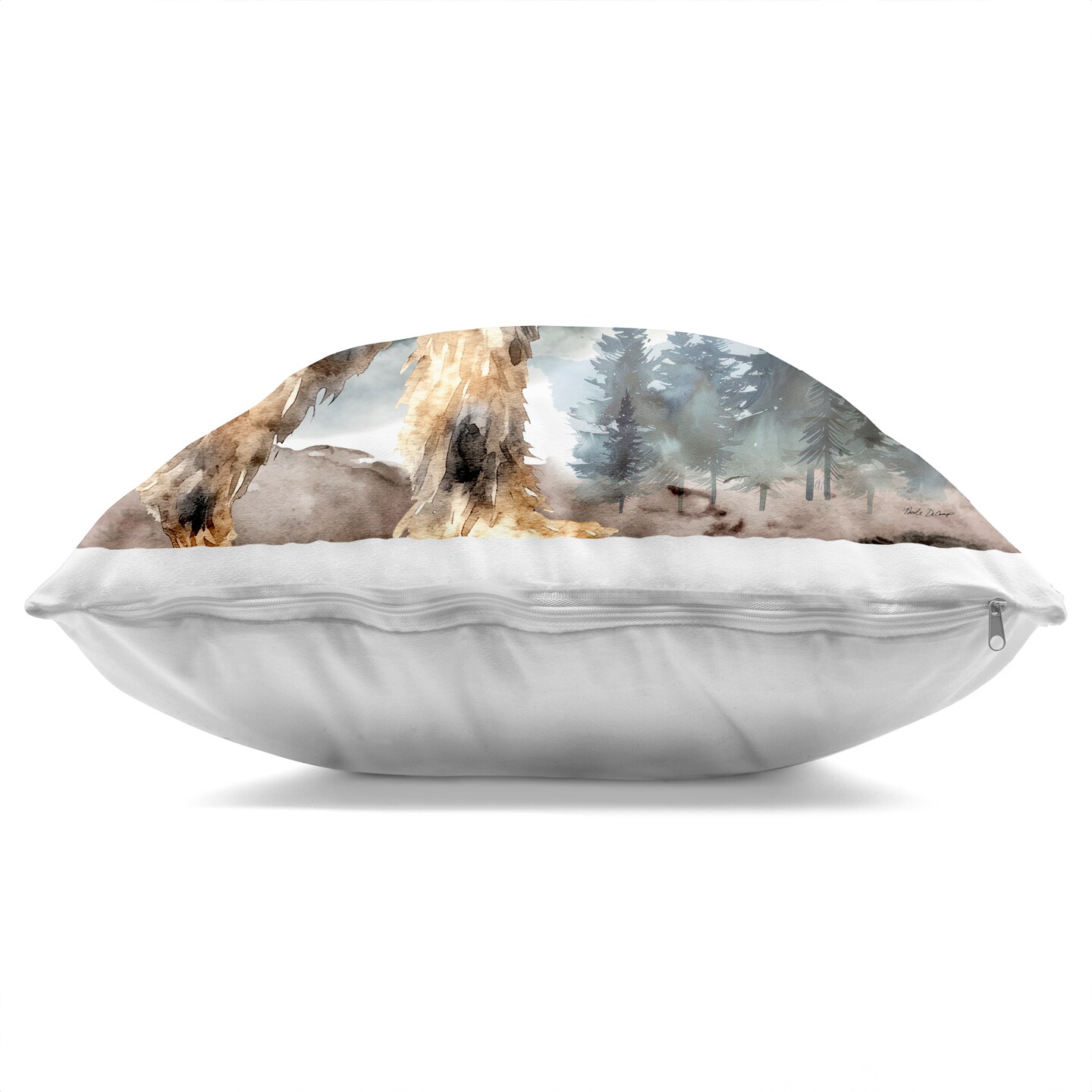 Stupell Industries Stay Wild with Mythical Monster Decorative Printed Pillow design by Nicole DeCamp, 18 x 7 x 18