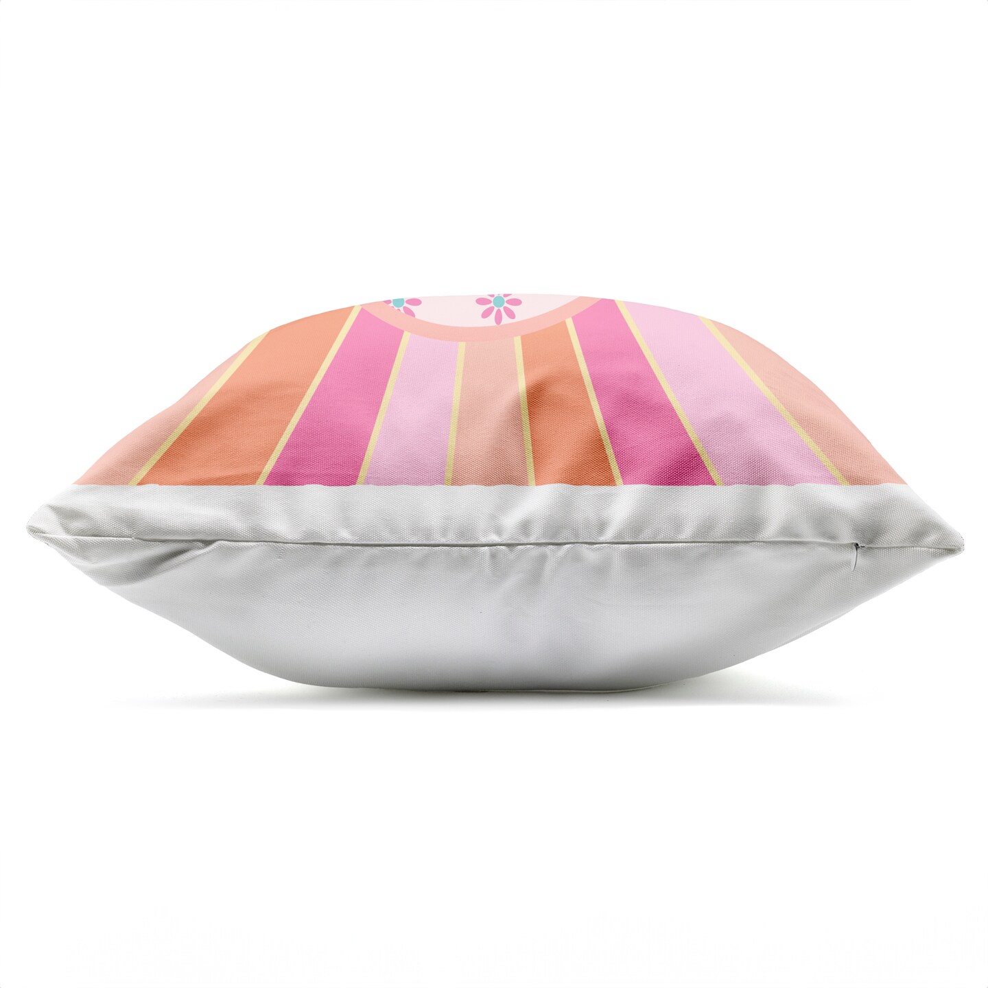 Stupell Industries Beaming Peace Sign Hand Outdoor Printed Pillow design by Jesse Keith, 18 x 7 x 18