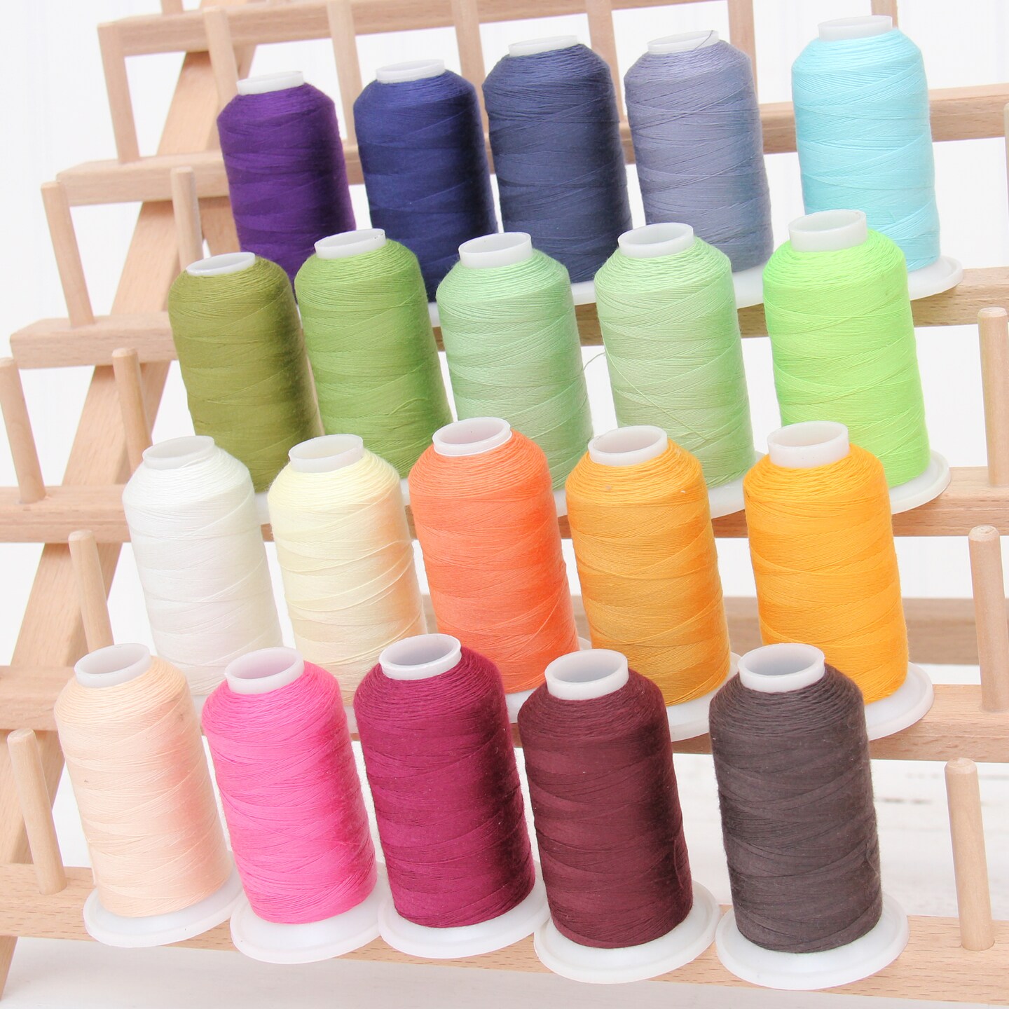 Threadart Polyester All-Purpose Sewing Thread Sets - 600m - Over 12 Sets Available - 50S/3 -For apparel, drapery, crafts and more