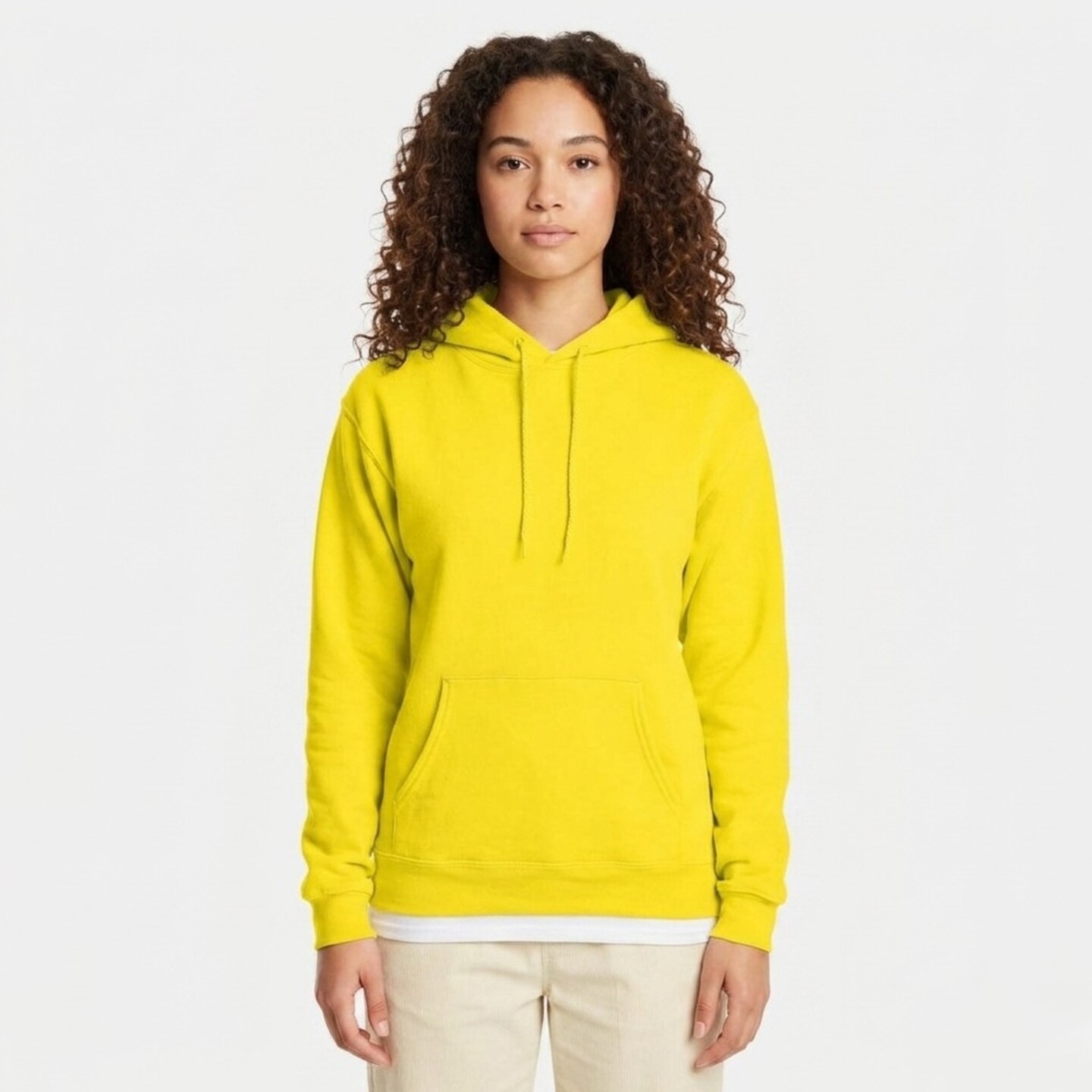 Hanes Unisex Eco Friendly Midweight Pouch Pocket Hooded Sweatshirt For Layering Outfits