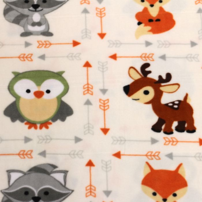 Animal Buddies Anti-Pill Premium Fleece Fabric | By The Yard
