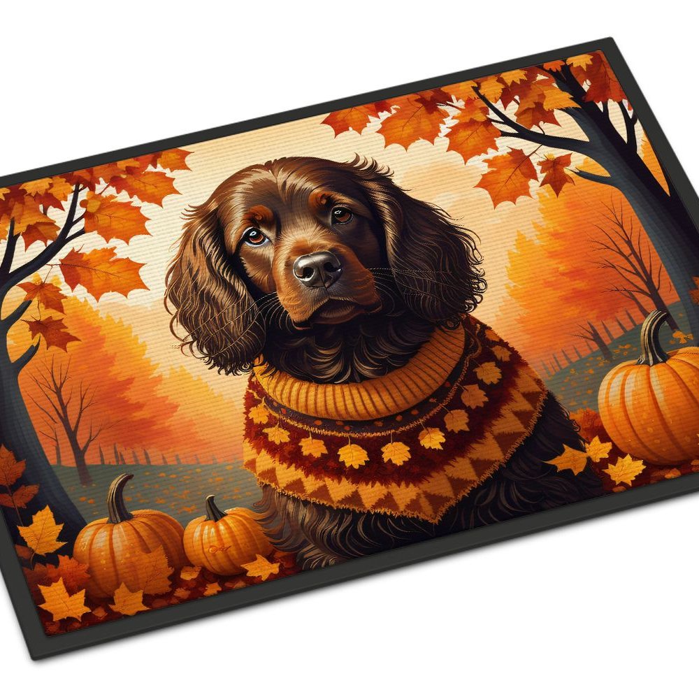 Edge Collections - 24" x 36" - Multicolor - Boykin Spaniel Doormat Non Slip Washable Indoor Outdoor Rug - 1 Piece