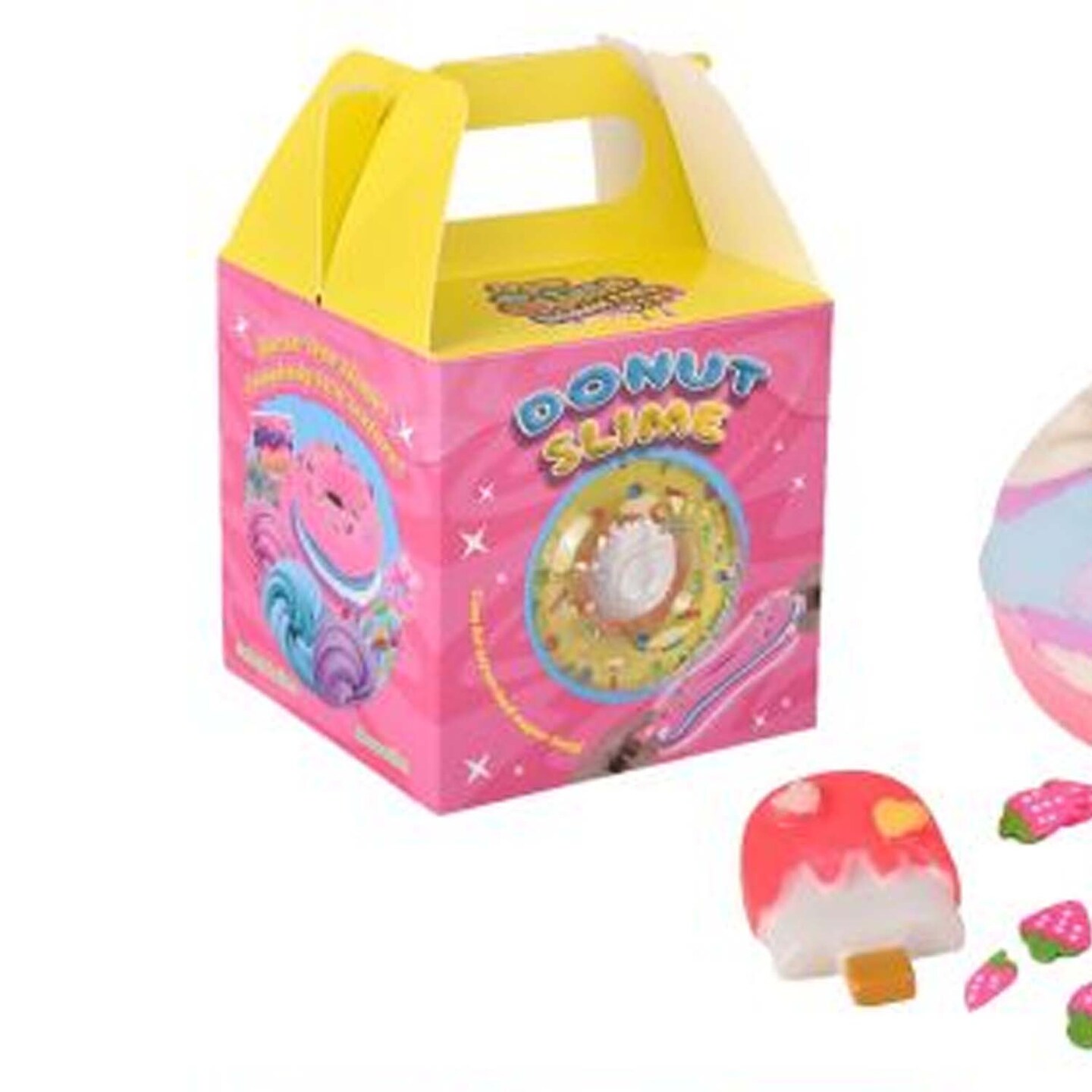 Donut Clay Slime Kit – 5.5 Inch Package with Colors, Molds & Charms