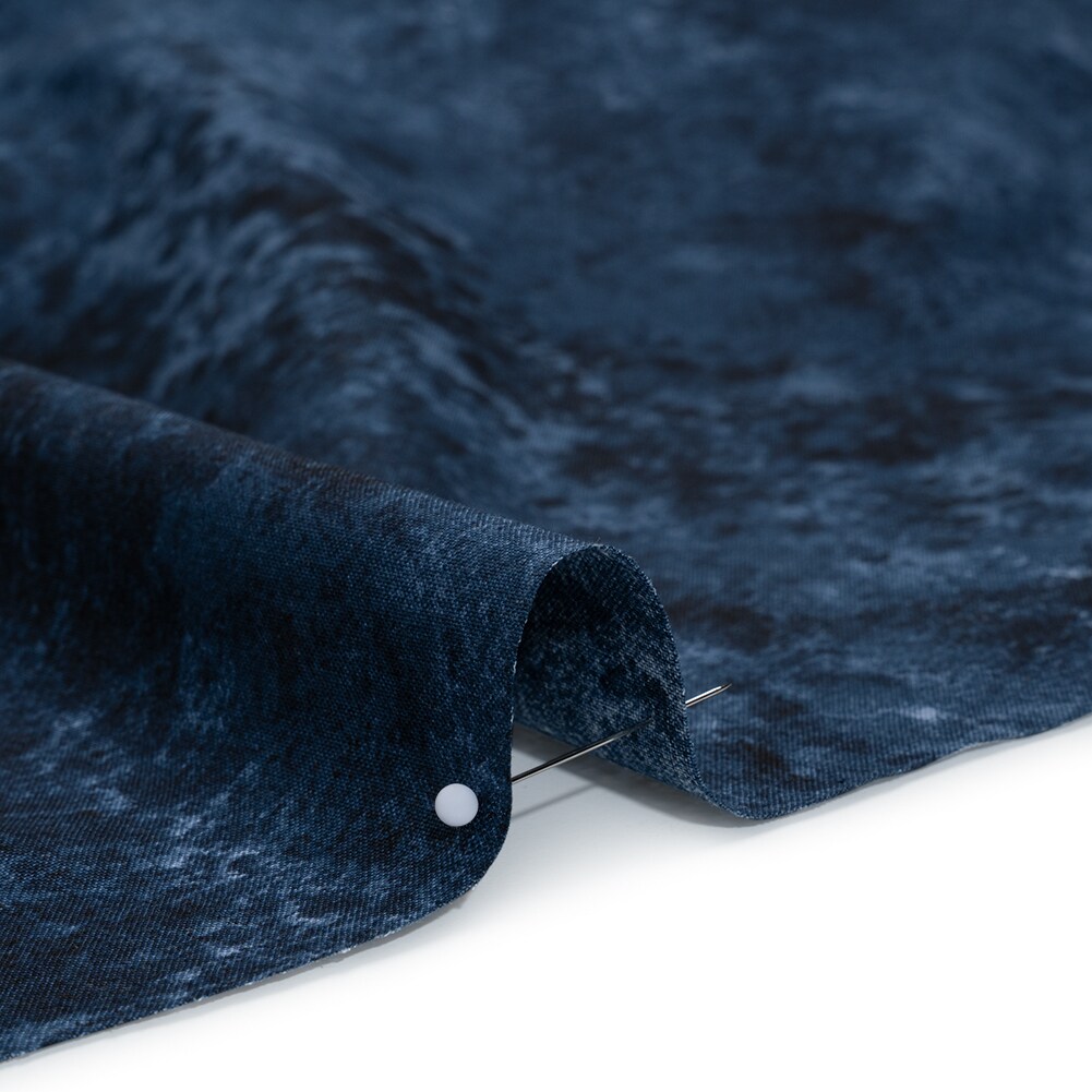 1 Yard Wide Backing Quilting Cotton Navy Abstract Fabric