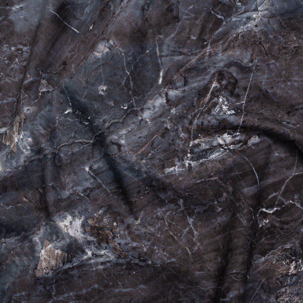 1 Yard Wide Backing Quilting Cotton Cool Gray Marble 6 Stone Crackle Surfaces Fabric