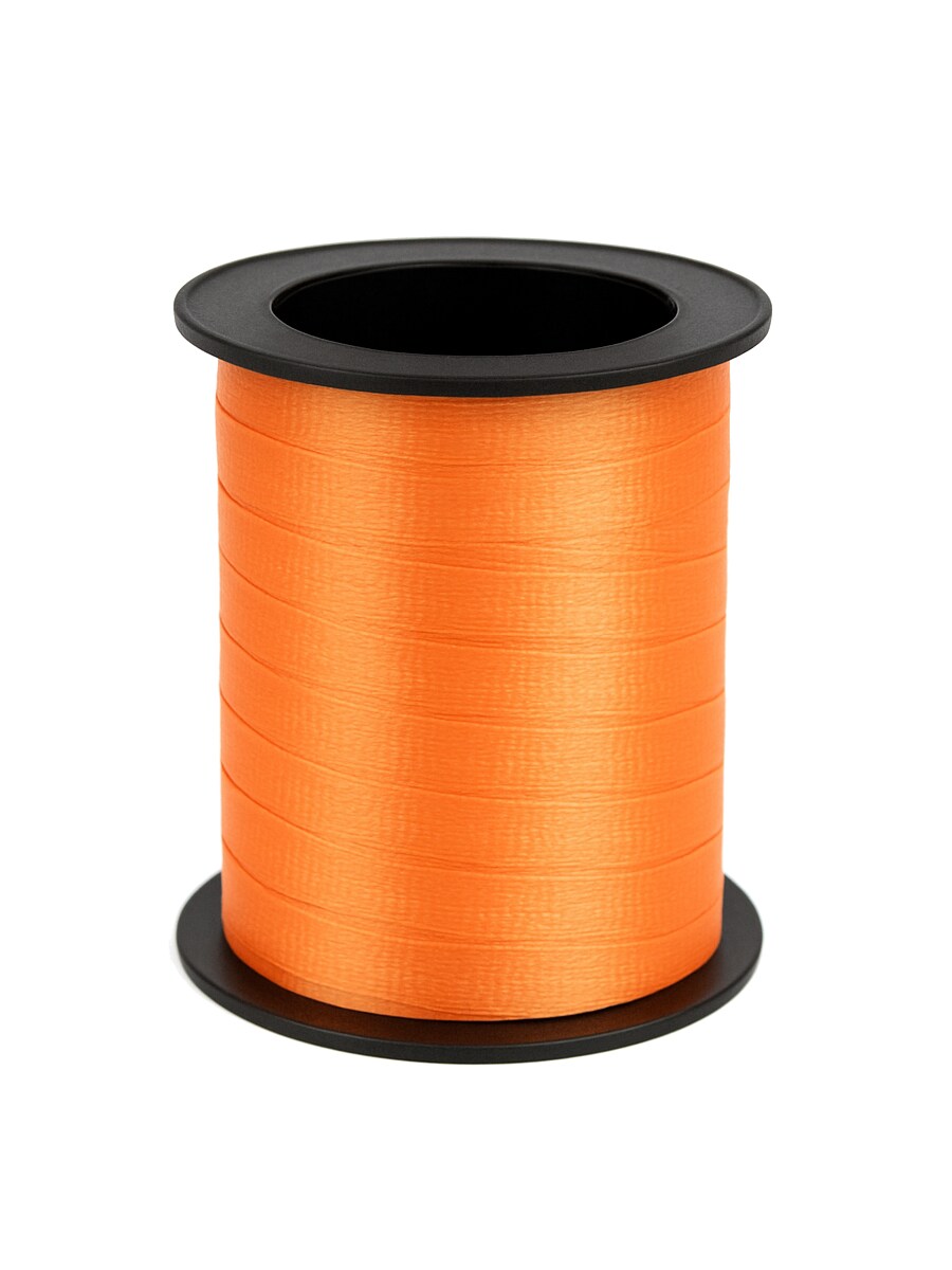 60' Roll Shiny Orange Balloon Present Wrapping Curling Ribbon