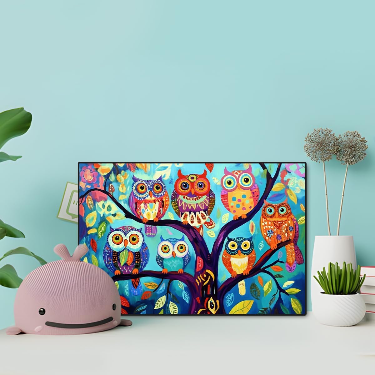 Owls Diamond Painting Kits for Adults(Owls)16 x 12 x 0.1 inches