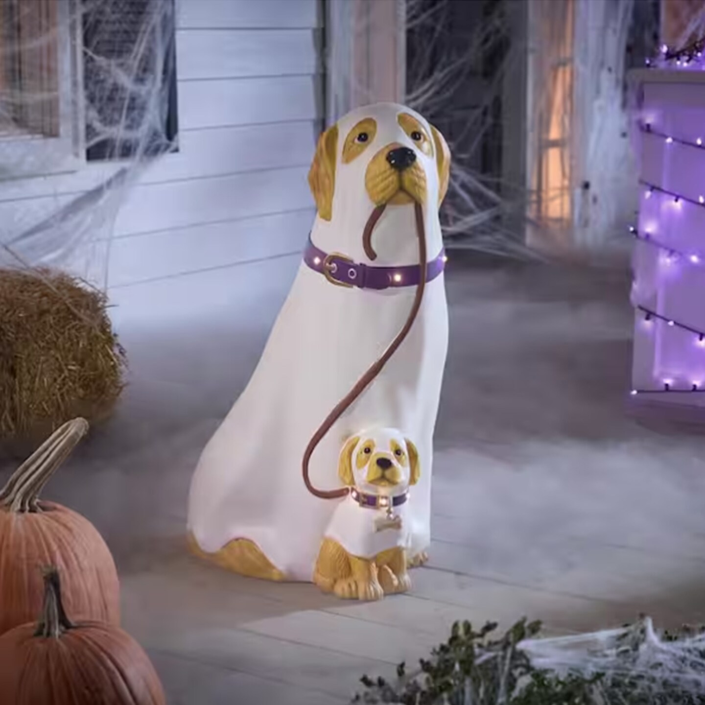 Battery Operated Halloween Classics LED Golden Retriever Ghosts Porch Greeter