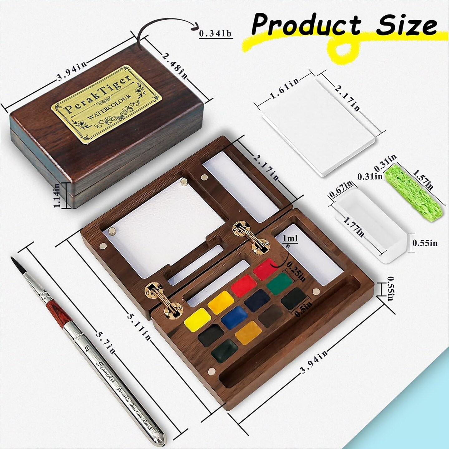 Portable Mini Watercolor Paint Set