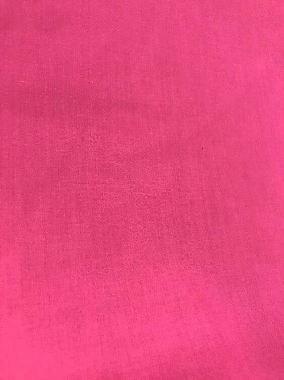 1 Yard Poly Cotton Fabric in Hot Pink Vibrant & Soft, 58/59" Wide for Creative Sewing