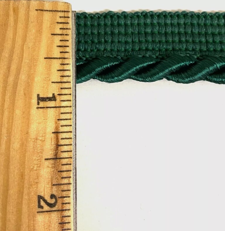 Large Twist Cord with Lip Piping Trimming - 6 Yards - Many Colors Available!
